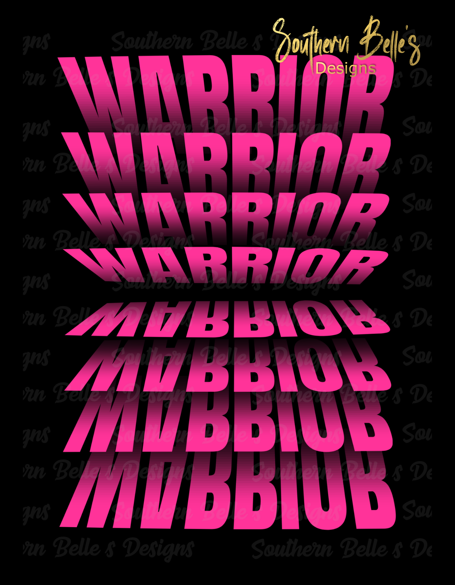 Custom "Pink Warrior" Word Art (Upload Your Image) Southern Belle's