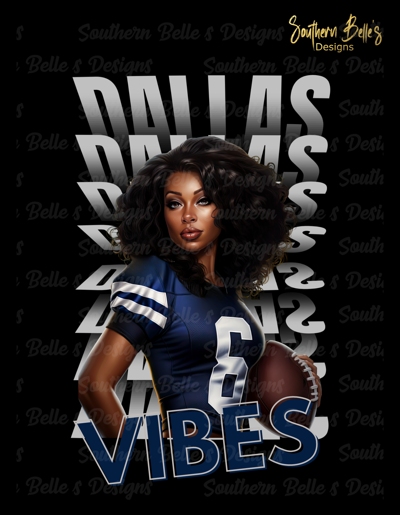 &ldquo;Dallas Vibes&rdquo; Digital Art – Southern Belle&rsquo;s Sublimation Blanks