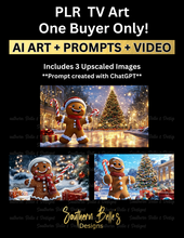 Load image into Gallery viewer, PLR TV Art - Gingerbread Man - Video Included (One Buyer Only!)