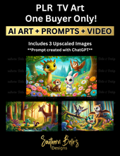 Load image into Gallery viewer, PLR TV Art - Whimsical Forest Friends - Video Included (One Buyer Only!)