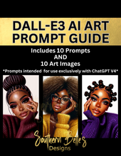 Load image into Gallery viewer, 'Glam Beauties' Prompt Guide | 10 prompts + 10 original images