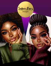 Load image into Gallery viewer, 'Glam Beauties' Prompt Guide | 10 prompts + 10 original images