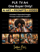 Load image into Gallery viewer, PLR TV Art - Elegance in Cafe - Video Included (One Buyer Only!)
