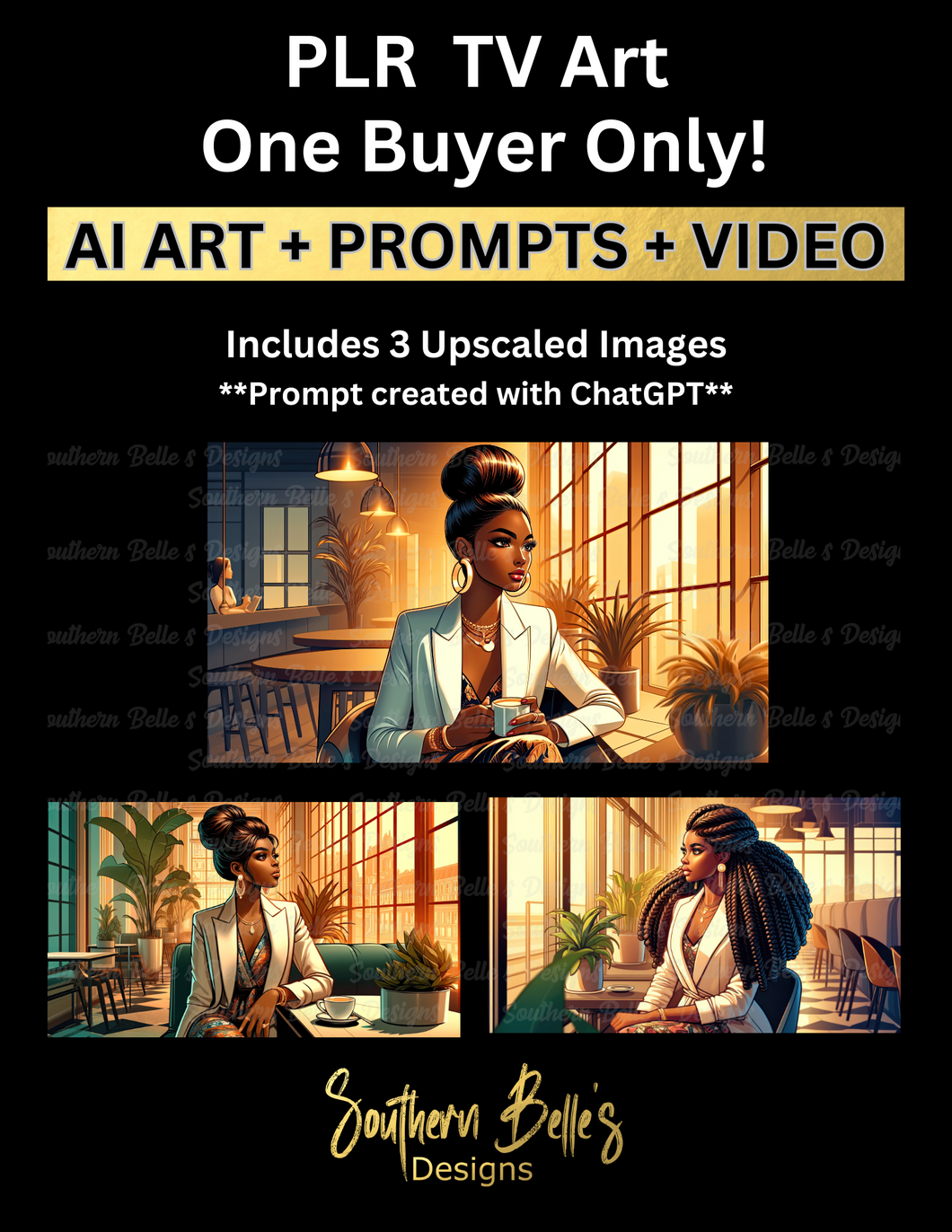 PLR TV Art - Coffeehouse Serenity - Video Included (One Buyer Only!)