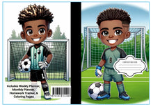 Load image into Gallery viewer, Academic Planner Notebook - Soccer
