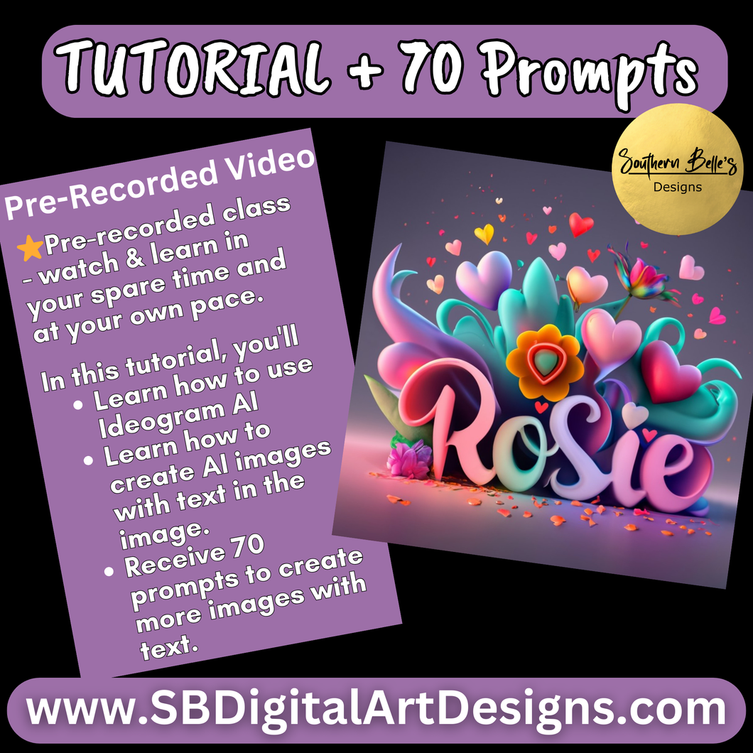 Ideogram 101 Tutorial (Pre-Recorded Video)
